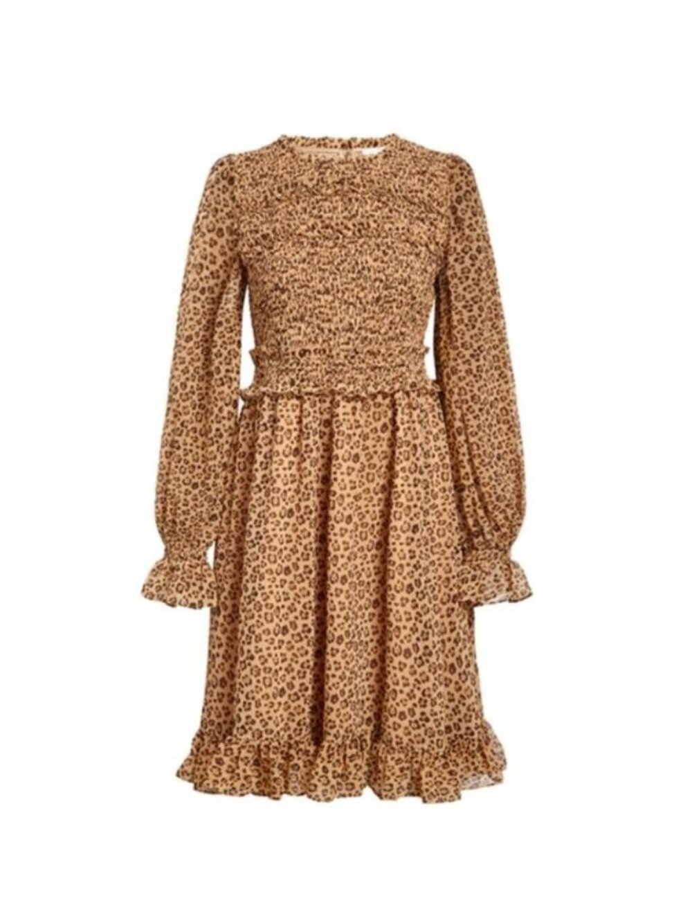 Rachel Parcell Smocked Ruffle Dress - L